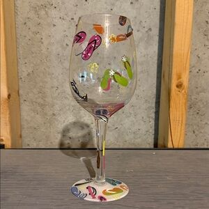 Lolita “Flip Flop” 15 oz Wine Glass
